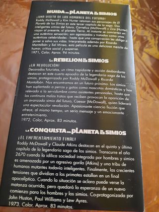 PELICULAS VHS EL PLANETA DE LOS SIMIOS