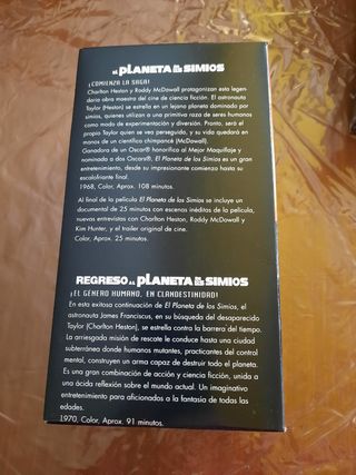 PELICULAS VHS EL PLANETA DE LOS SIMIOS