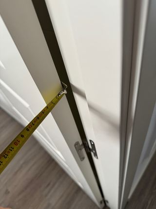 6 Puertas de madera blancas, 135 cada una 