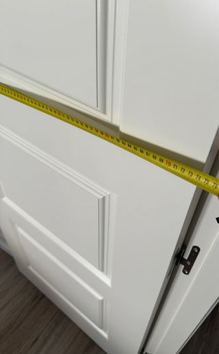 6 Puertas de madera blancas, 135 cada una 