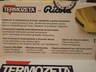 Tostiera Termozeta con marchio Ricola