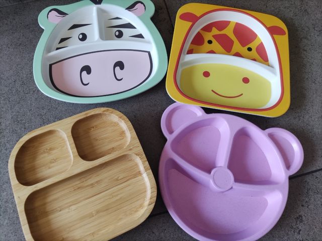 Pack-4 platos vajilla método BWL bebé.