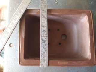 Maceta bonsai cerámica marron
