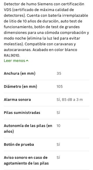 Detector NUEVO de humo