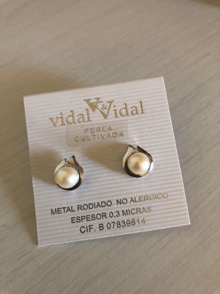 Pendientes perla