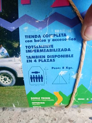 Tienda de campaña 6 personas dikar