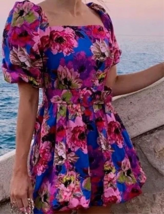 Vestido flores talla S Asos River Island Petite