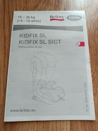 Silla coche Romer kidfix sl con isofix 