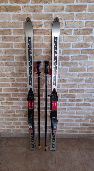 TABLAS ESQUÍ DYNASTAR Y BASTONES TECNO 1:58CM