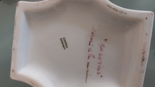 Limoges. rechaud. Pintado à mão