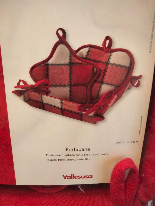 Porta pane + 2 presine sagomate nuovo