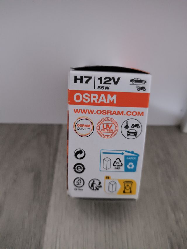 Bombilla Osram H7 55w