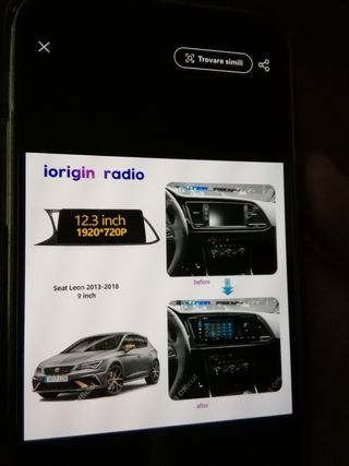 Schermo auto seat Leon 2013