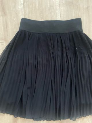 Falda tablas negra Zara