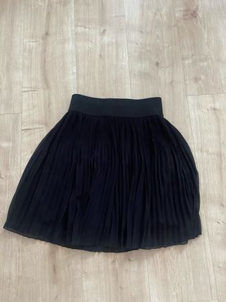 Falda tablas negra Zara