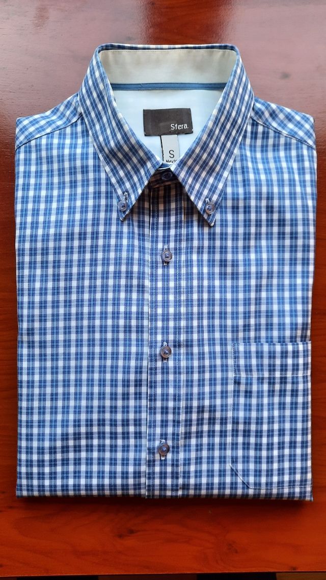 Camisa cuadros Sfera hombre