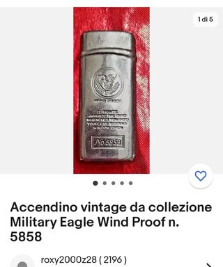 Accendino vintage Military Eagle