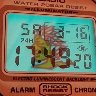 Casio G-shock DW-5600GF rojo metalizado