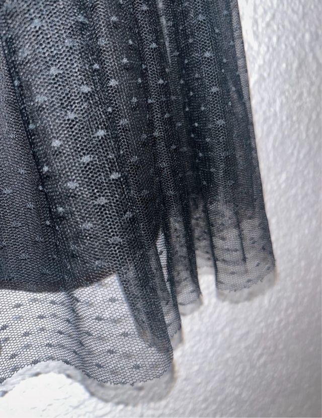 Blusa transparencias y abalorios