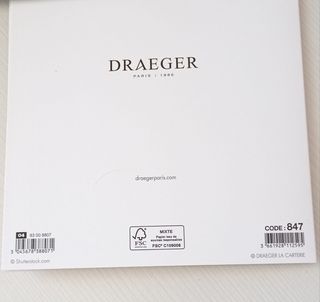 SIN ESTRENAR, TARJETAS DRAEGER CON SOBRE 