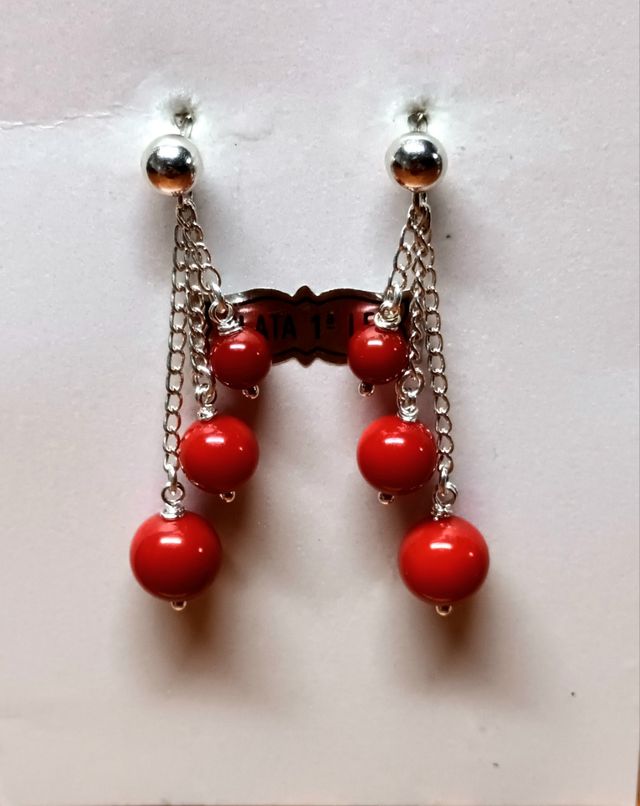 Pendientes de plata de ley