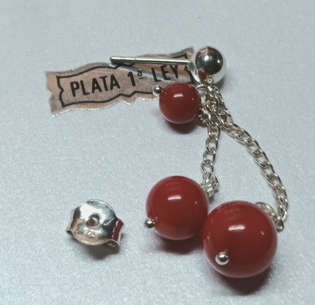 Pendientes de plata de ley