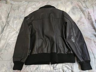 Cazadora de cuero de hombre 