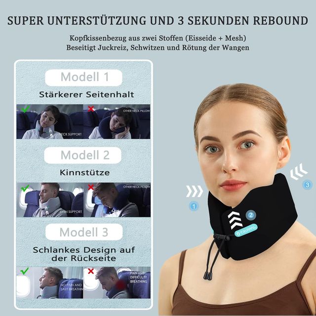 Almohada para el Cuello de Viaje, Confort 