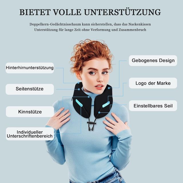 Almohada para el Cuello de Viaje, Confort 