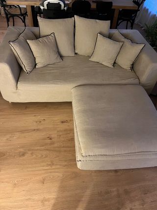 Sofa y Puf de Maisons du Monde - Lino Natural