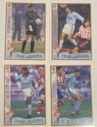 Lote cromos Celta Vigo Mundicromo 97-98