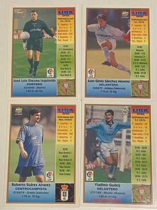 Lote cromos Celta Vigo Mundicromo 97-98