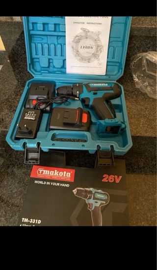 TRAPANO A BATTERIA TMAKOTA 26V CON DOPPIA BATTERIA