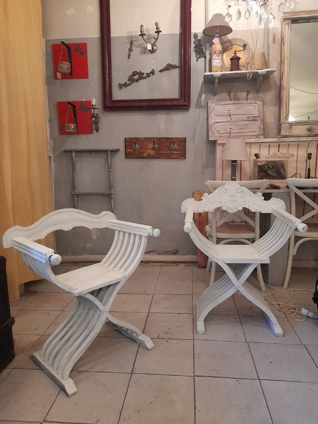 Coppia sedie savonarola