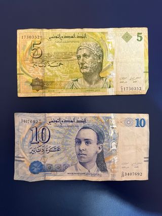 10 BILLETES EXTRANJEROS