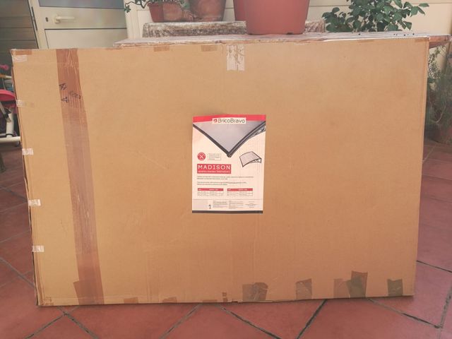 Pensilina modulabile tettoia in policarb