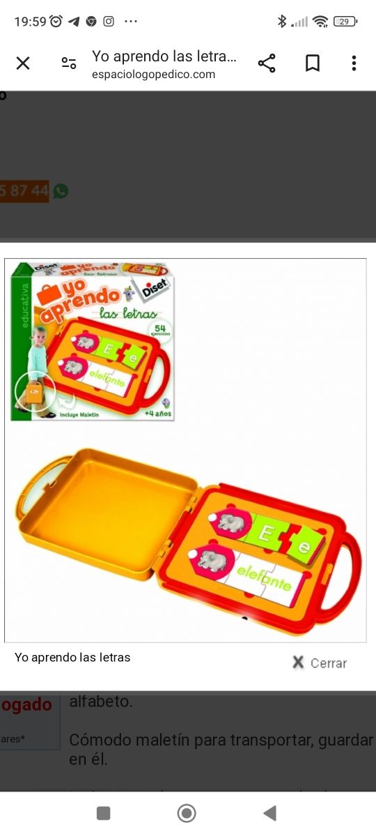 Yo aprendo las letras Diset