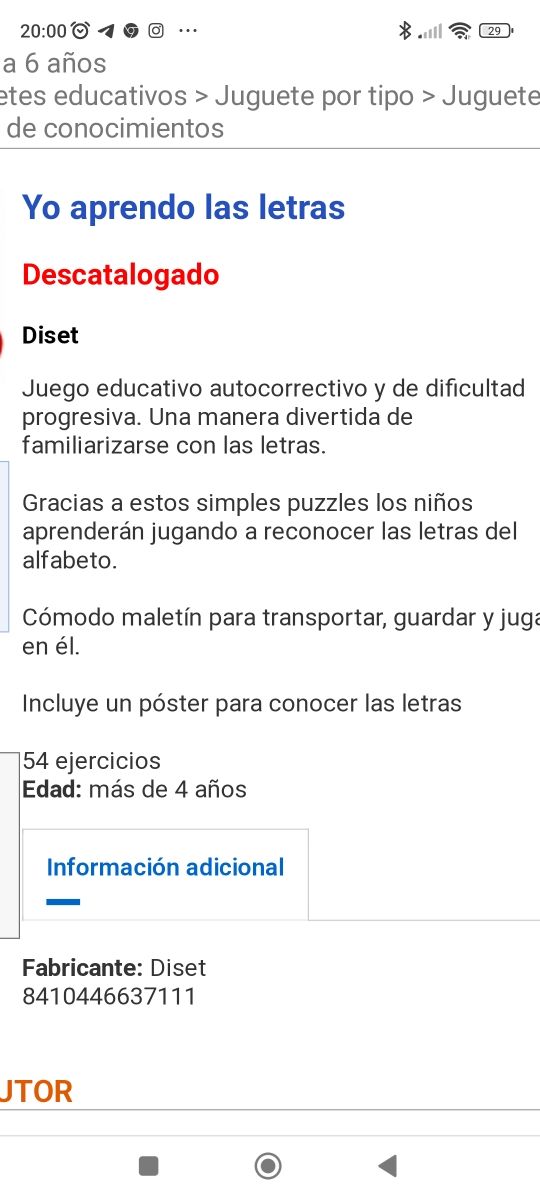 Yo aprendo las letras Diset