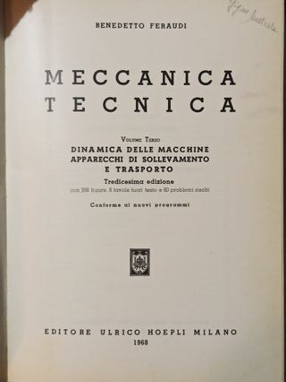Meccanica tecnica - Volume 3 - Benedetto Feraudi