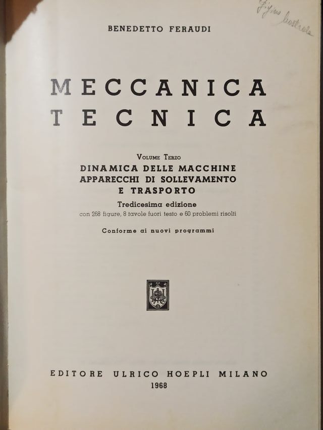 Meccanica tecnica - Volume 3 - Benedetto Feraudi