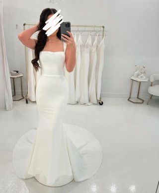 NUEVO vestido de novia son sobrefalda