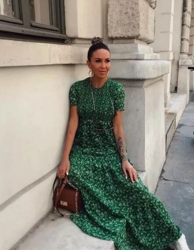 Vestido Estampado Floral ZARA