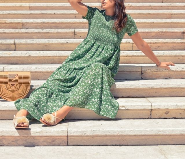 Vestido Estampado Floral ZARA