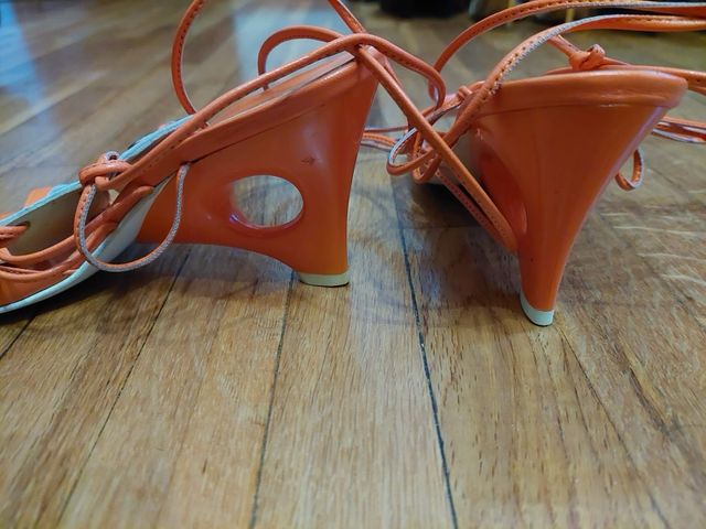 Saldali in pelle Arancio Lady Doc