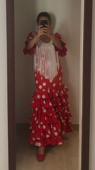 Traje de flamenca + complementos