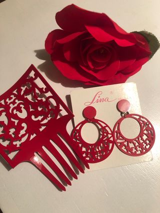 Traje de flamenca + complementos