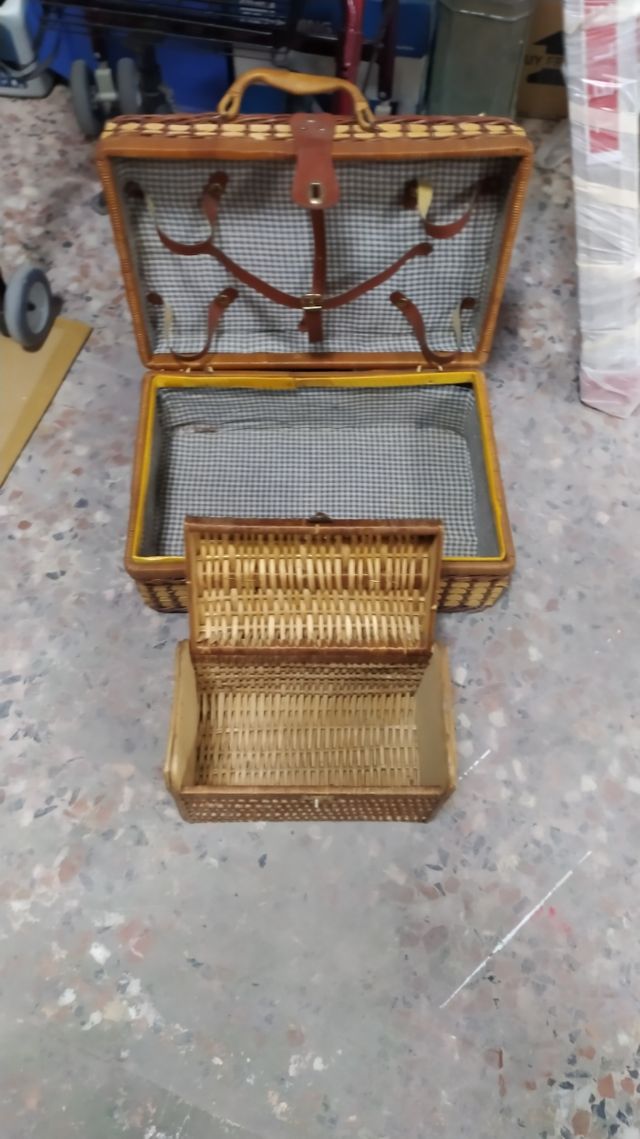 Cestas de mimbre picnic lote