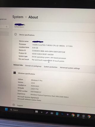 microsoft surface book i7 8gb ram