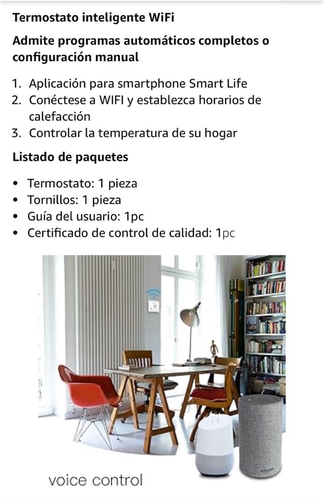 MOES Termostato Inteligente Wifi
