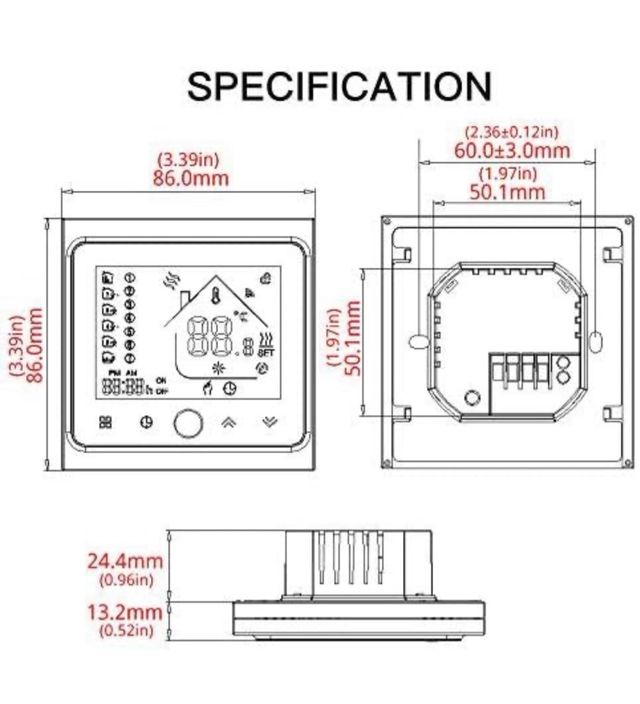 MOES Termostato Inteligente Wifi
